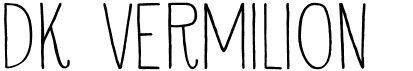 preview image of the DK Vermilion font