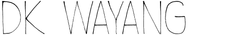 preview image of the DK Wayang font