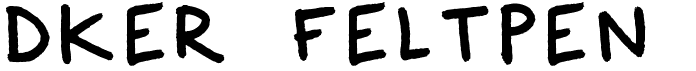 preview image of the Dker FeltPen font