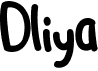 preview image of the Dliya font