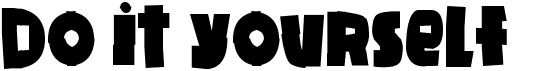 preview image of the Do it yourself font