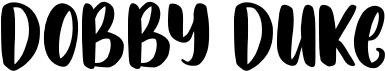 preview image of the Dobby Duke font