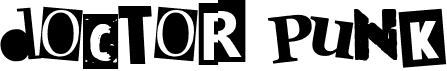 preview image of the Doctor Punk font
