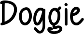 preview image of the Doggie font