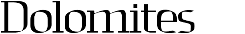 preview image of the Dolomites font