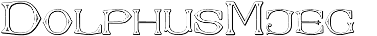 preview image of the Dolphus-Mieg Alphabet Two font