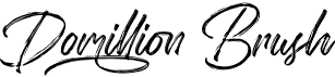 preview image of the Domillion Brush font