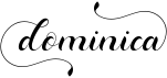 preview image of the Dominica Calligraphy font