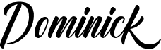 preview image of the Dominick font