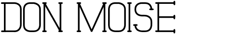 preview image of the Don Moise St font