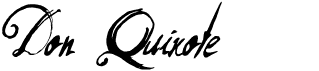 preview image of the Don Quixote font
