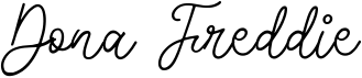 preview image of the Dona Freddie font