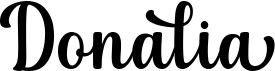 preview image of the Donalia font
