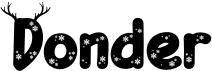 preview image of the Donder font