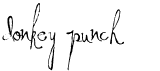 preview image of the Donkey Punch font