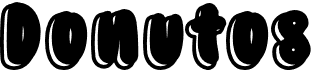 preview image of the Donutos font