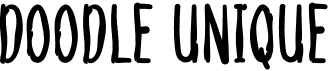 preview image of the Doodle Unique font