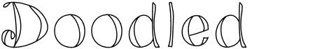 preview image of the Doodled font