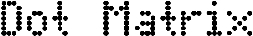 preview image of the Dot Matrix font