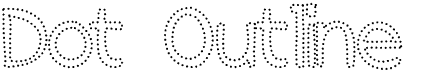 preview image of the Dot Outline font