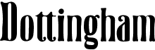preview image of the Dottingham font