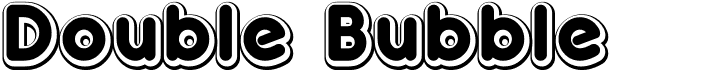 preview image of the Double Bubble font