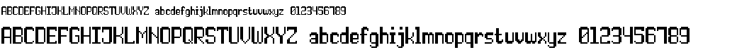 preview image of the Double Pixel-7 font