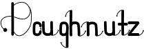 preview image of the Doughnutz font
