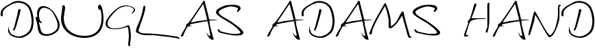 preview image of the Douglas Adams Hand font