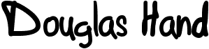 preview image of the Douglas Hand font