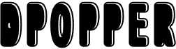 preview image of the dPopper font