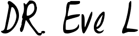 preview image of the DR. Eve L font