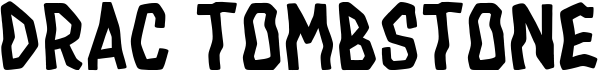 preview image of the Drac Tombstone font