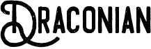 preview image of the Draconian font