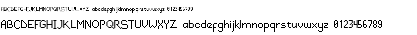 preview image of the DraconianPixelsRegular font