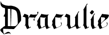 preview image of the Draculie font
