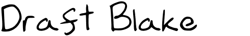 preview image of the Draft Blake font