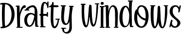 preview image of the Drafty Windows font