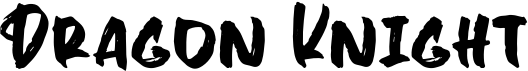 preview image of the Dragon Knight font