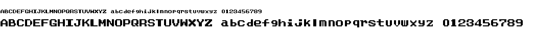 preview image of the Dragon Warrior III font