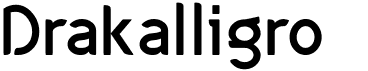 preview image of the Drakalligro font