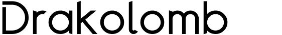 preview image of the Drakolomb font