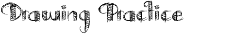preview image of the Drawing Practice font