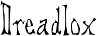 preview image of the DreadLox font