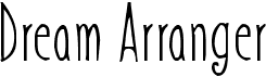preview image of the Dream Arranger font