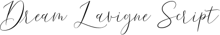 preview image of the Dream Lavigne Script font