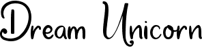 preview image of the Dream Unicorn font