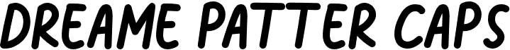 preview image of the Dreame Patter Caps font