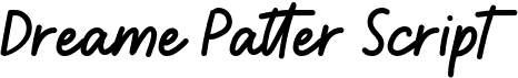 preview image of the Dreame Patter Script font