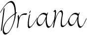 preview image of the Driana font
